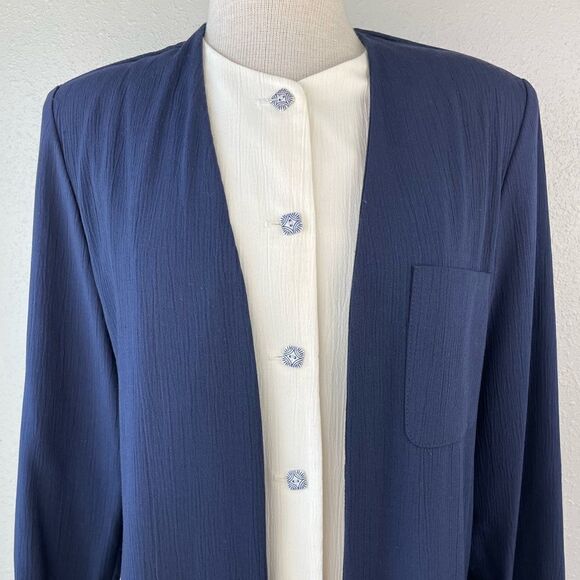 Modiano Button Down Dress Jacket Size M EUC - Picture 2 of 8